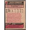 Image 2 : 1977 TOPPS JACK LAMBERT (HOF)