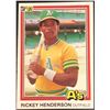 Image 1 : 1981 DONRUSS RICKEY HENDERSON (HOF) ROOKIE CARD