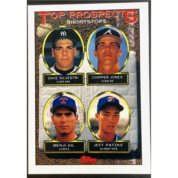 1996 TOPPS CHIPPER JONES (HOF) ROOKIE CARD