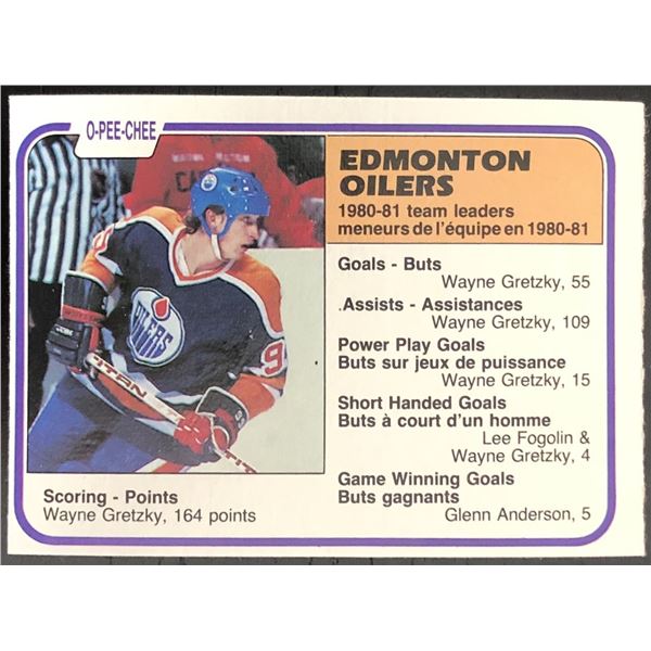 1981-82 O-PEE-CHEE WAYNE GRETZKY (HOF)