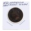 1832 Nova Scotia Half Penny Token