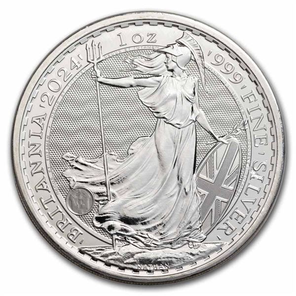 2024 1 oz Silver Britannia Coin BU (King Charles III)