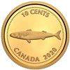 Image 1 : 24kt (.9999) Pure Gold  Tribute to Alex Colville: Mackerel - 1/10th oz. Pure Gold Coin