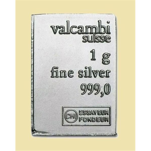 1 gram Silver Bar – Valcambi CombiBar In Assay -(1 Bar)