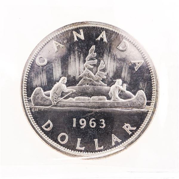 1963 Canada Silver Dollar PL66 ICCS