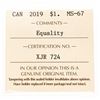 Image 3 : 2019 Canada Equality One Dollar MS67 ICCS
