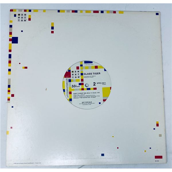 1986 Promo 12" â€“ Glass Tiger â€œDonâ€™t Forge