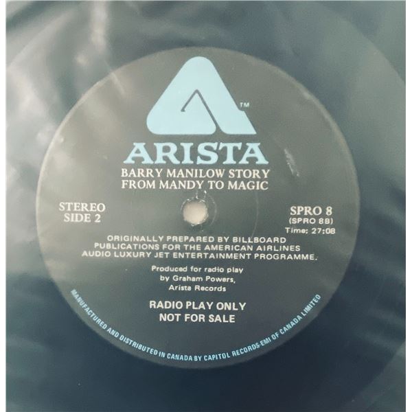 Arista Radio Promo â€“ Barry Manilow â€œFrom Mandy to Magicâ[x=#8