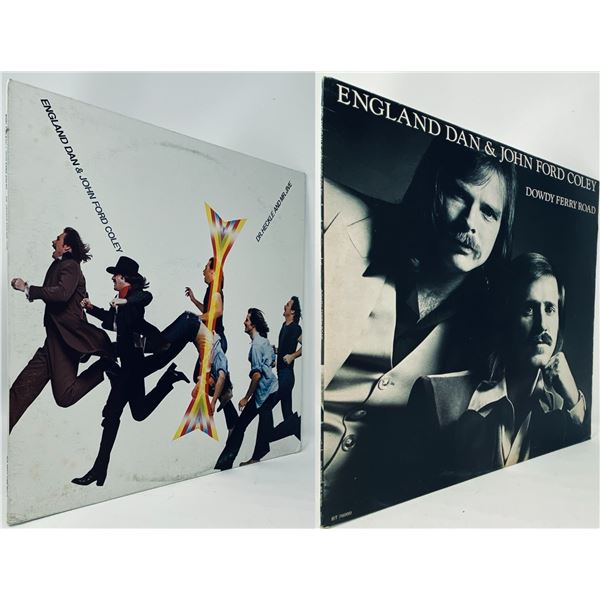 England Dan & John Ford Coley LP Pair: Dowdy Ferry Road + Dr. Heckle and Mr. Jive