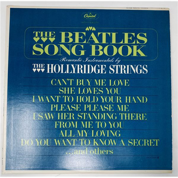 The Beatles Song Book by The Hollyridge Strings â€“ Capitol Records LP