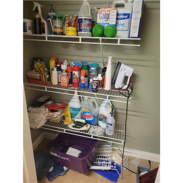 Cleaning supplies, Iron  A