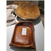 Image 1 : Antique Dough Bowl, wood Tray, A