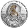 Image 1 : 2018 $20 Frozen in Ice : Scimitar Sabretooth Cat - Pure Silver Coin