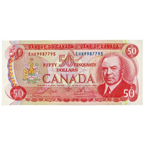 Bank of Canada 1975 Fifty Dollars RCMP Formation