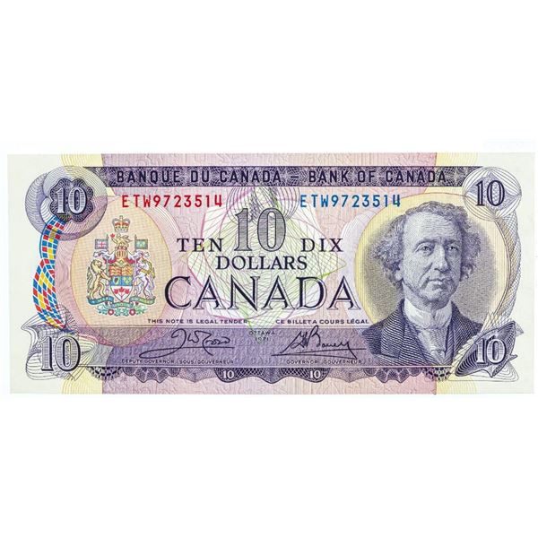 Bank of Canada 1971 Ten Dollars UNC