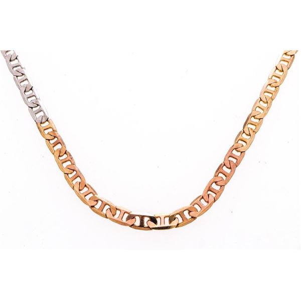 18kt BGO Gucci Flat link Style 20" Chain