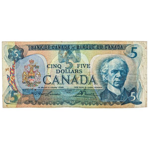 Bank of Canada 1979 Five Dollars