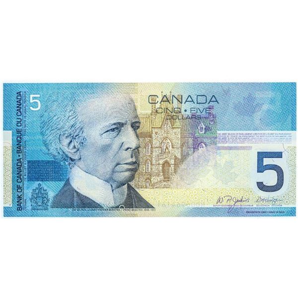 Bank of Canada 2005  Five Dollars  (J-D)(HOU) Choice UNC