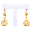 Image 1 : 18kt Gold Overlay Cage Pearl Drop Earrings