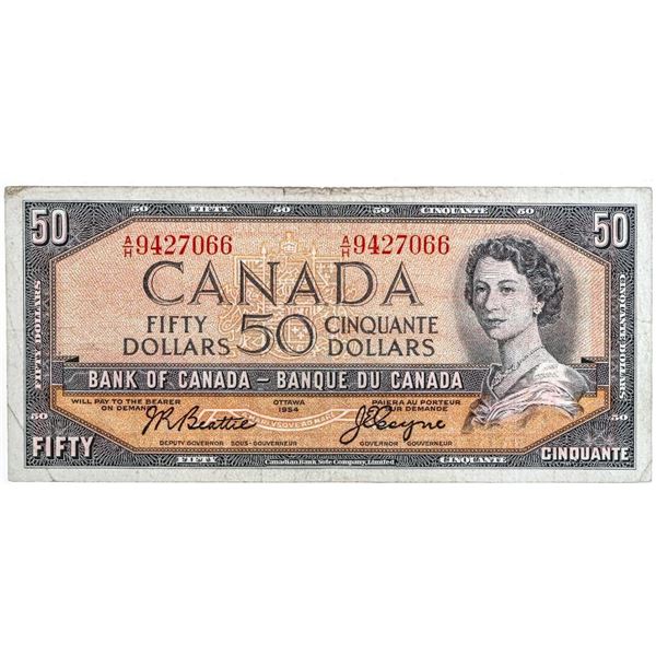 Bank of Canada 1954 Fifty Dollars B/R