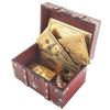 Image 3 : Gold Treasures - Treasure Box of 20 Notes, Cards, Flakes.