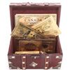 Image 4 : Gold Treasures - Treasure Box of 20 Notes, Cards, Flakes.