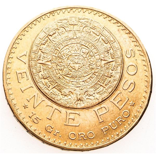 1959 Mexico 20 Peso Veinte Pesos Vintage Mexican Gold Coin 15 Gr. ORO PURO - The product is a vintag
