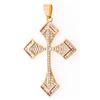 Image 1 : 18kt BGO Cross Pendant Swarovski Elements