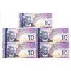 Image 1 : Bank of Canada 2005 Set of 3 x Ten Dollars UNC in Sequence
