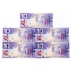 Image 2 : Bank of Canada 2005 Set of 3 x Ten Dollars UNC in Sequence
