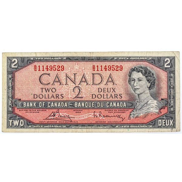 Bank of Canada 1954 Two Dollars