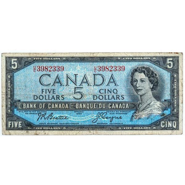 Bank of Canada 1954 Five Dollars