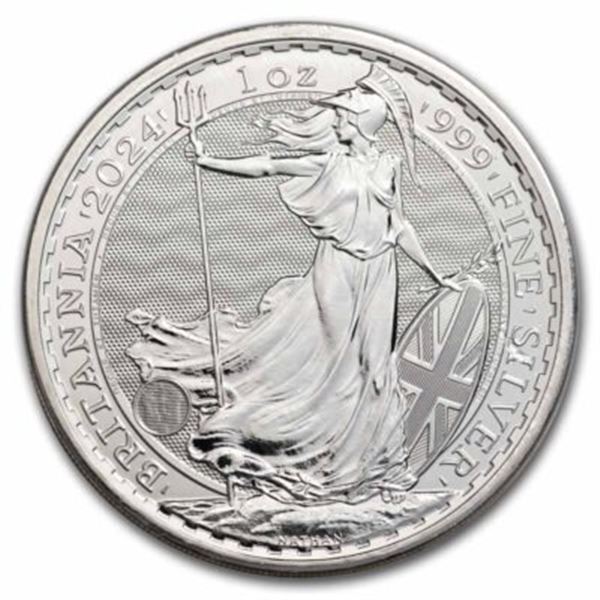 2024 1 oz Silver Britannia Coin BU (King Charles III)