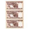 Image 2 : Bank of Zambia -Five Kwacha Lot 3 in Sequence