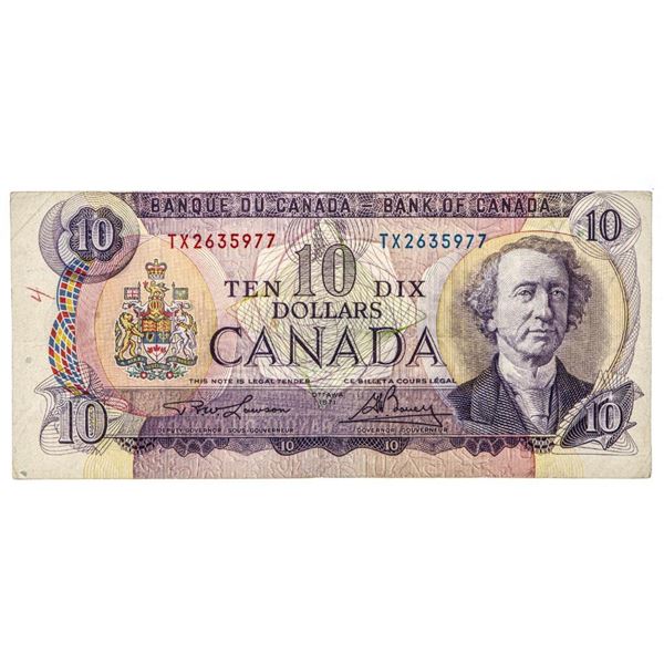 Bank of Canada 1971 Ten Dollars