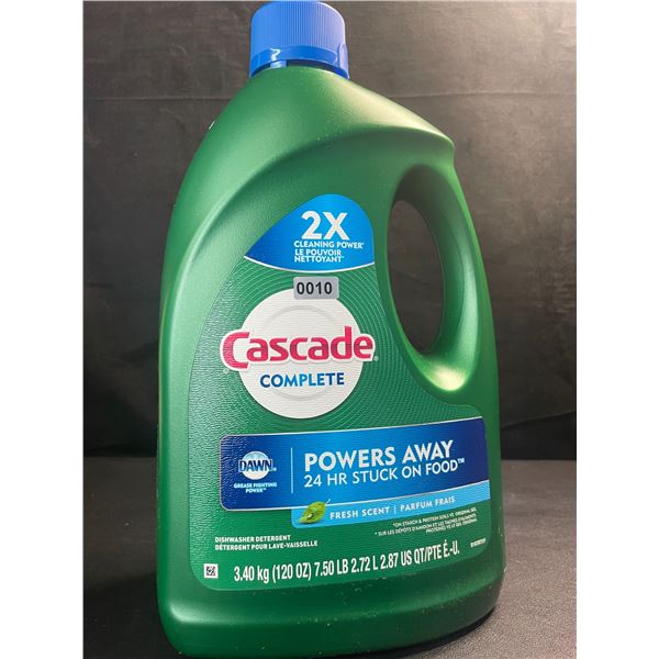 1 Large Jug of Cascade Complete Dishwasher Detergent - Fresh Scent w/ Dawn - 3.40kg - New
