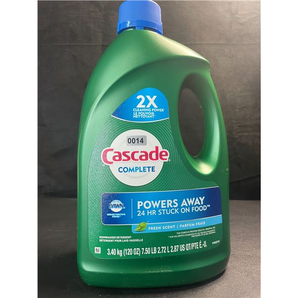 1 Large Jug of Cascade Complete Dishwasher Detergent - Fresh Scent w/ Dawn - 3.40kg - New