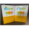 Image 1 : 2 Boxes of Ecover Natural Plant-Based Dishwasher Powder - Citrus - 1.36kg - New Sealed