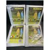 Image 1 : 4 Adult Waterproof Vinyl Rain Coats with Hood - Brand New