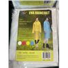 Image 2 : 4 Adult Waterproof Vinyl Rain Coats with Hood - Brand New