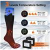 Image 5 : 1 Pair of Heated Electric Socks with Rechargeable Battery Packs; 5 Temp Levels; Size L - NEW!