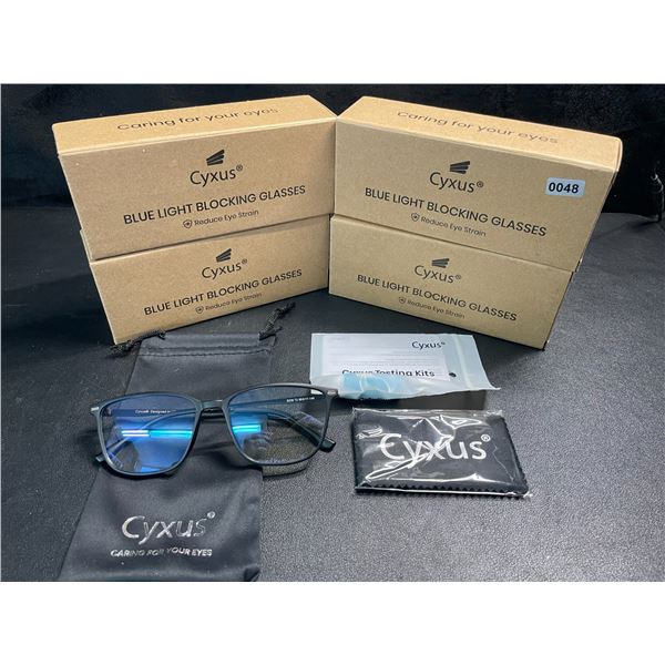 4 Cyxus Blue Light Blocking Glasses - Reduces Eye Strain/Headaches/Offers UV Protection - New