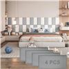 Image 1 : Pack of 4 Peel and Stick Headboard Wall Panels - Soundproof/Wall Mounted Headboard Panels - New