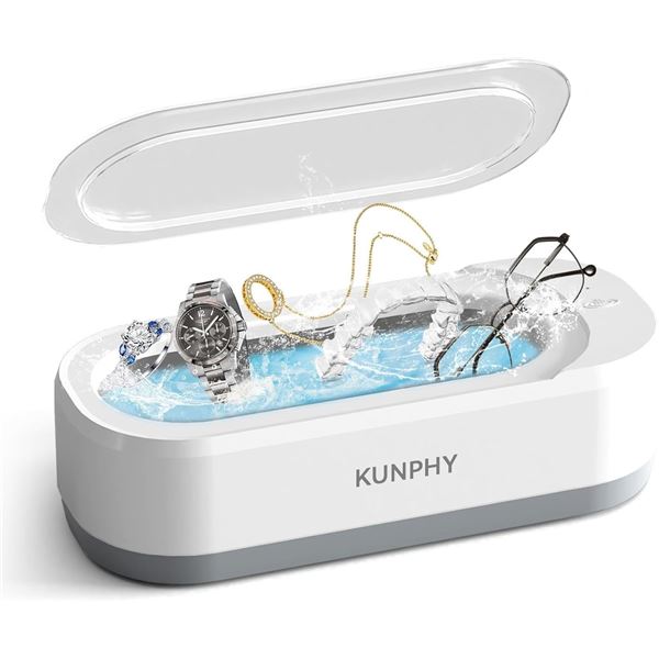 1 Kunphy Ultrasonic Cleaner Machine - For Jewelry, Eyeglasses, Watches, Small Electronics - New!