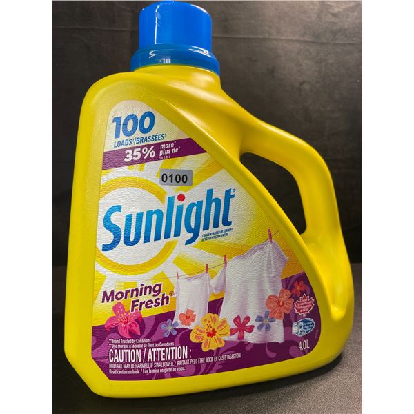1 Large Jug of Sunlight Morning Fresh Liquid Laundry Detergent - 4.0L/100 Loads - New