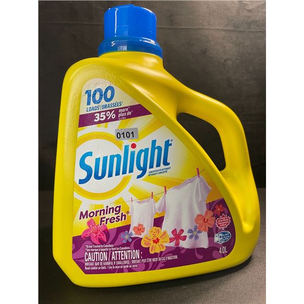 1 Large Jug of Sunlight Morning Fresh Liquid Laundry Detergent - 4.0L/100 Loads - New
