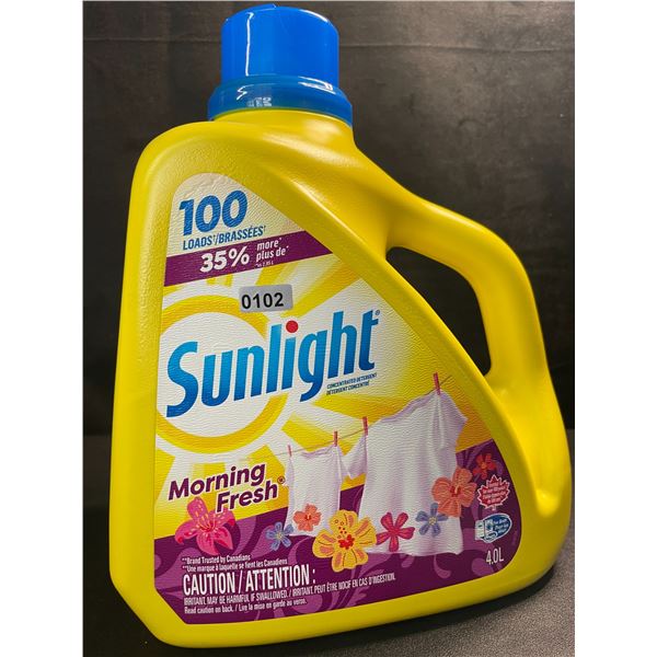 1 Large Jug of Sunlight Morning Fresh Liquid Laundry Detergent - 4.0L/100 Loads - New