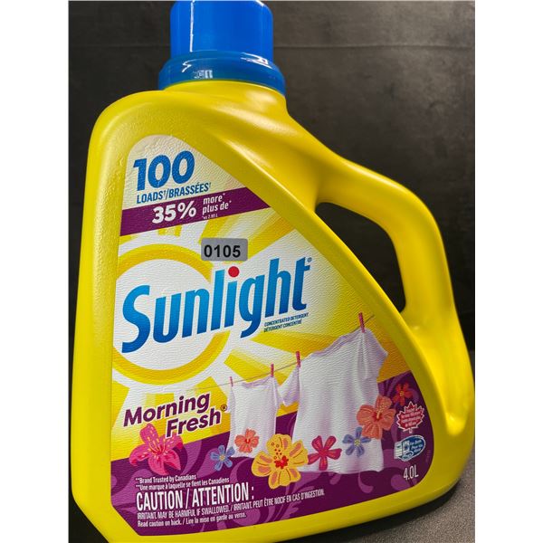 1 Large Jug of Sunlight Morning Fresh Liquid Laundry Detergent - 4.0L/100 Loads - New