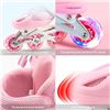 Image 7 : 1 Pair of Girls Inline Light-Up Roller Skates - Size S (31-34) - Pink - New in Box
