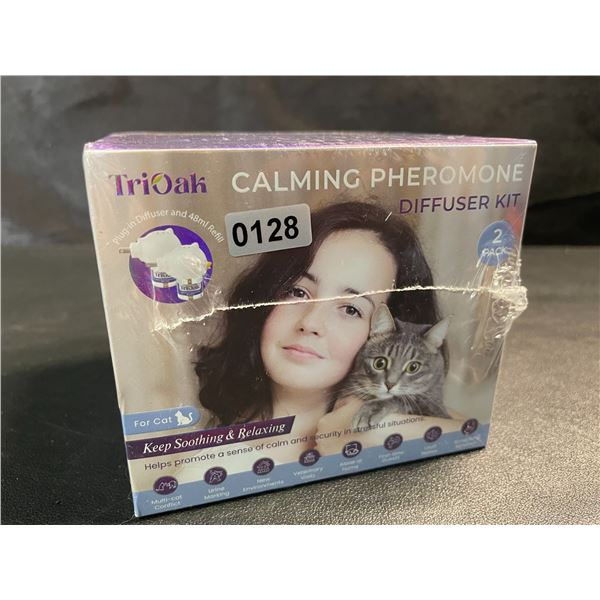 1 TriOak Cat Calming Pheromone Diffuser Kit (2pack) Cat Anxiety/Stress Calming Diffuser Kit; New